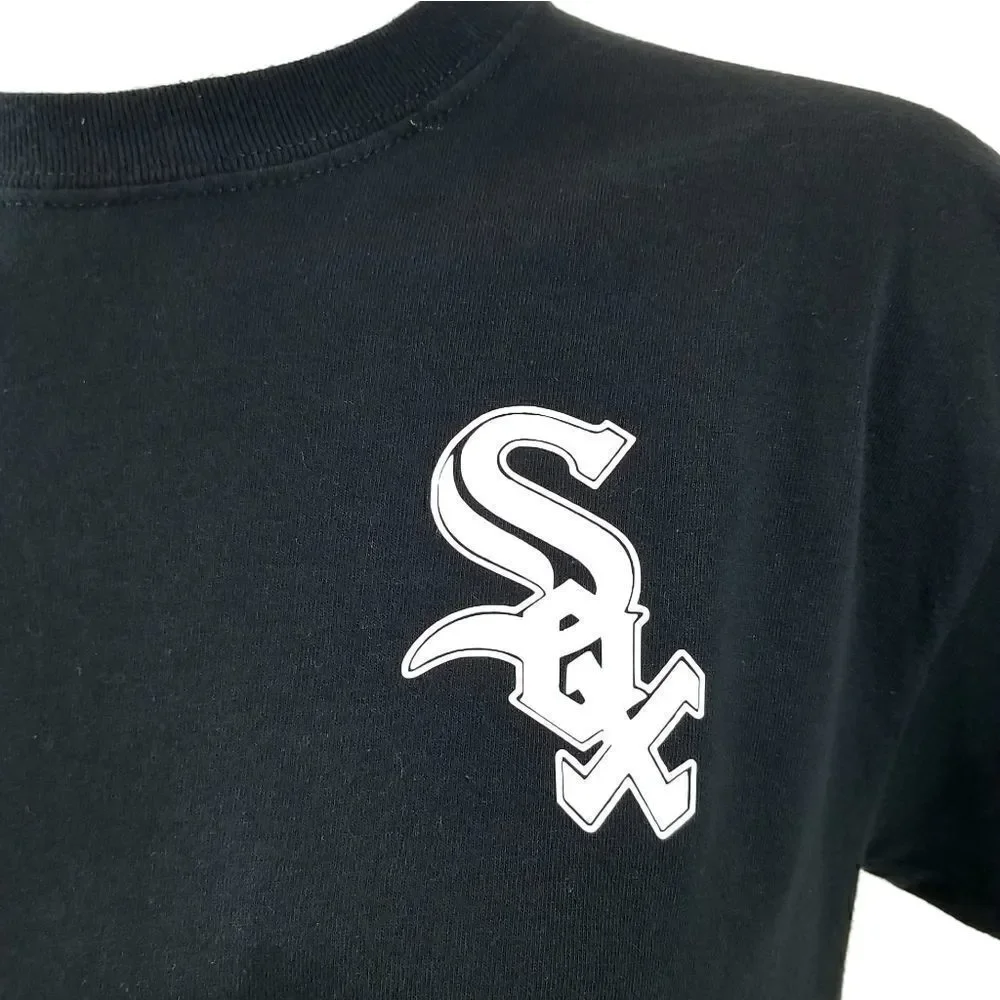 Chicago White Sox MLB Cropped Crop Top Baseball Jersey Tee reworked vintage y2k - Picture 4 of 6
